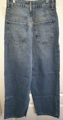 women NEW DENIM JEANS pants 24 inch waist 29 inseam full leg flat
