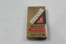 Maxell HGX-GOLD T-120 VHS Tape SEALED