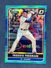 2016 Donruss Optic Aqua #96 Freddie Freeman Atlanta Braves /299