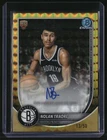 2025-26 Bowman #BCA-NT Nolan Traore Chrome Autographs Gold Geometric #/50