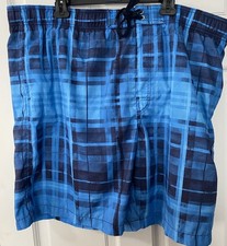 Men s Sonoma XXL Multi Blue Swim Trunks Shorts Bathing Suit Drawstring Pockets