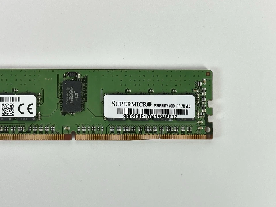 Supermicro Micron 1x 16GB 2Rx8 PC4-2400T-R ECC RDIMM DDR4 Server RAM Memory - Image 2 of 4