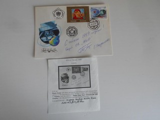 Soyuz TM 28 volado MIR correo de a bordo 1x O.U.Space