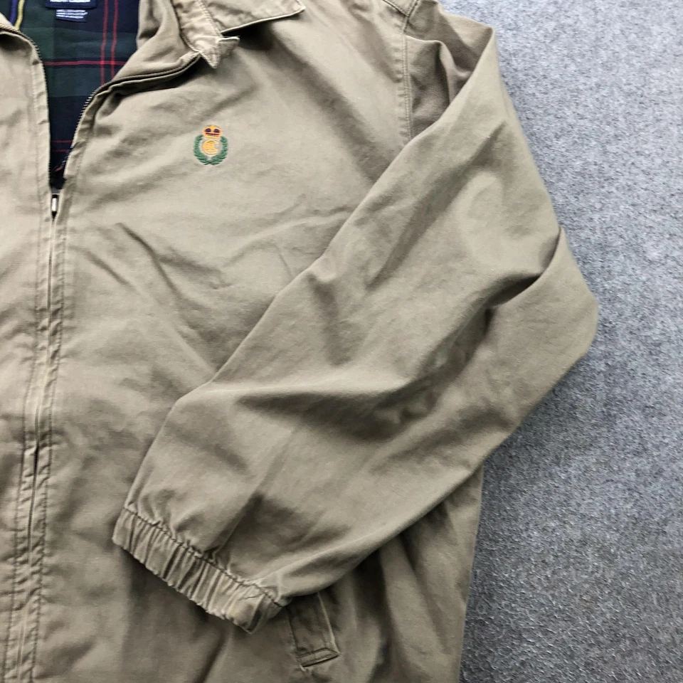 Chaqueta Chaps Ralph Lauren Para Hombre XL Beige Cresta Clásica Algodón Forrada Informal Foto 3 de 4