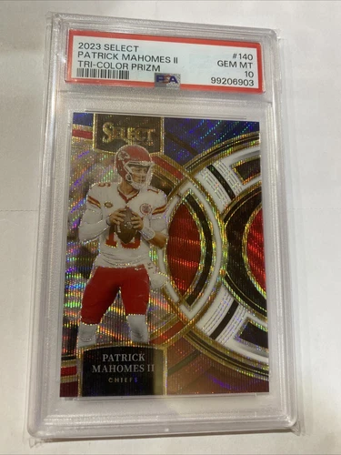 2023 Panini Select - Premier Level Patrick Mahomes PSA 10 Tri-Color Prizm /225