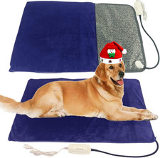 Pet Heating Pad for Large Dog Cat 34" X 21" - Electric Heated Bed with Soft Wash