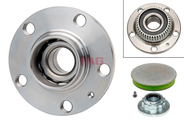 NEU - Schaeffler FAG 713610220 Radlagersatz FüR Audi Seat Skoda VW-image