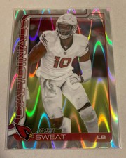 Josh Sweat 2025 Topps Chrome Raywave Refractor #10 Arizona Cardinals