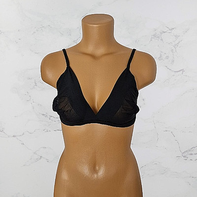 La Perla * Luxus Triangel Bralette Schwarz doppellagig 85 B Sylter Boutique Neu