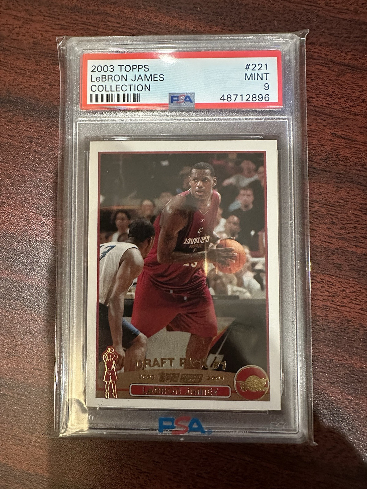 2003 Topps Collection LEBRON JAMES RC Rookie PSA 9 Mint Cavaliers Card