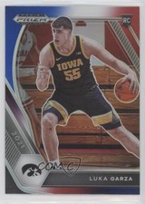 2021-22 Panini Prizm Draft Picks Red White & Blue Prizm Luka Garza #51 0x2a