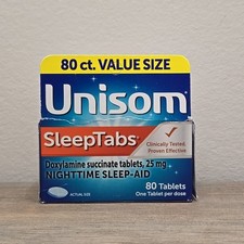 Unisom SleepTabs Nighttime Sleep-Aid Tablets - 80 Count