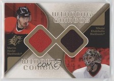 2007-08 SPx Winning Combos Martin Havlat Nikolai Khabibulin #WC-HK 2d8