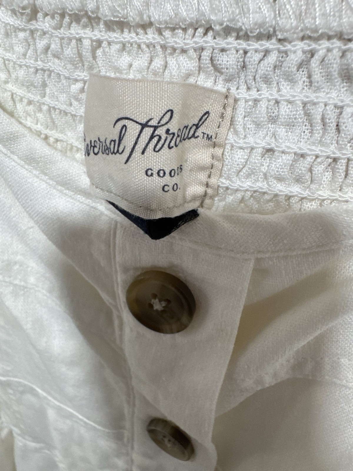 Universal Thread White Button Front Midi Dress Wo… - image 4