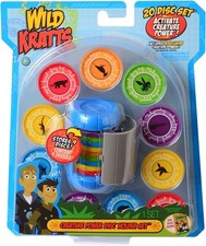 Juego de soporte de disco Wild Kratts Martin Kratt Creature Power con 20 discos -