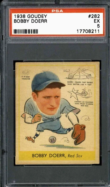 1938 Goudey #282 Bobby Doerr - PSA 5