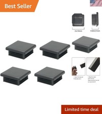 2 Inch Square Plastic Plugs for Tubing - 4 Durable Caps Included