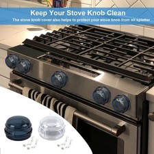 1/5Pack Stove Oven Knob Safety Covers Universal Child Proof Protector Cooker