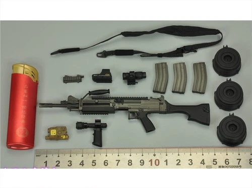 DAMTOYS DAM 78074 1/6 1st SFOD-D GUNNER ULTIMAX 100 LIGHT MACHINE GUN Set Model