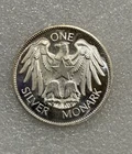 Vintage   .999 Silver 1 oz Round One Silver Monarch ~ Star Eagle ~ NICE