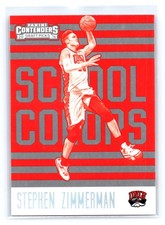 2016 Panini Contenders Draft Picks Stephen Zimmerman School Colors #19
