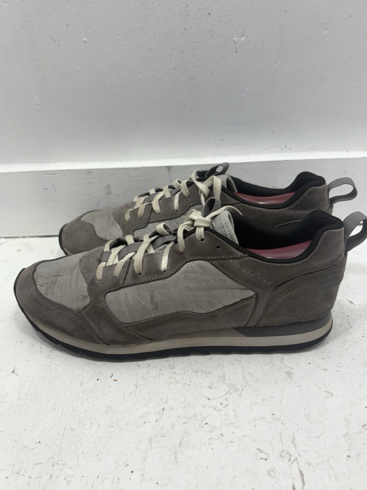 Merrell Uomo Taglia 10 Alpine Sneakers Stringate Grigio Antracite Scamosciato