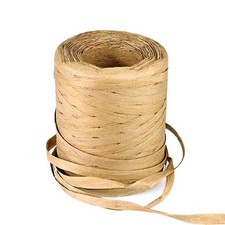 Natural Raffia Paper Ribbon Twine - 1/4 Inch x 218 Yards  Packing Paper Twin...