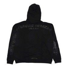 Chrome Hearts Online Exclusive Horseshoe Shoulder Logo Hooded Sweatshirt Black B