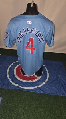 #ad Pete Crow Armstrong Chicago Cubs City Connect Jersey Alternate Powder Blue Xl $49.99