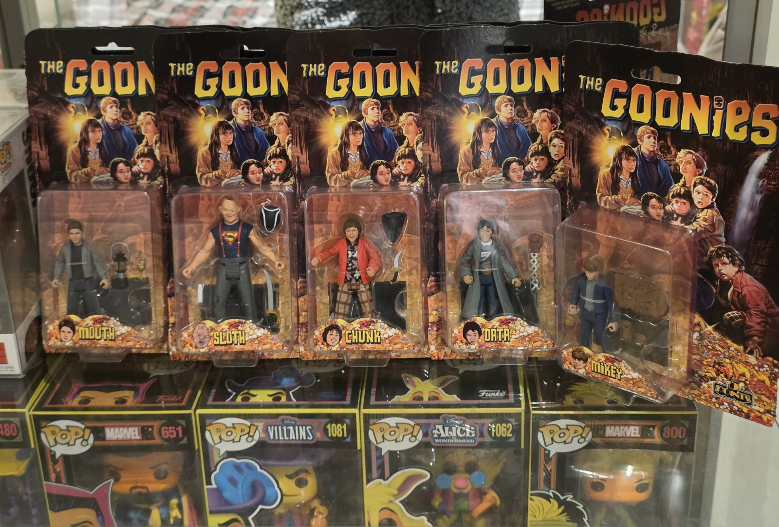 Mezco The Goonies Set 5 Puntos Figura Set Datos Mikey Mouth Chunk Sloth