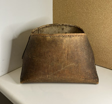 Antique Birch Bark Basket Native American Style Approx 14 x 9 x 9