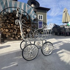 Rod Iron Stroller Vintage Baby Carriage for Dolls