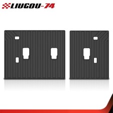 Black TPE 3rd Row Seatback Protector Mats 2PCS Fit For 2019-2026 Subaru Ascent