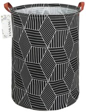 Storage Basket, Nursery Hamper Canvas Laundry Basket Foldable with Waterproof...