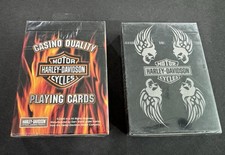 2 Sealed Harley Davidson Playing Card Decks Poker Cards Licensed Collectible
