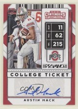 2020 Panini Contenders Draft Picks College Ticket Austin Mack #242 Auto 4k8
