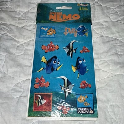 Vintage Sandylion Stickers Finding Nemo Disney  NEw Sealed 2 Sheets Y2K