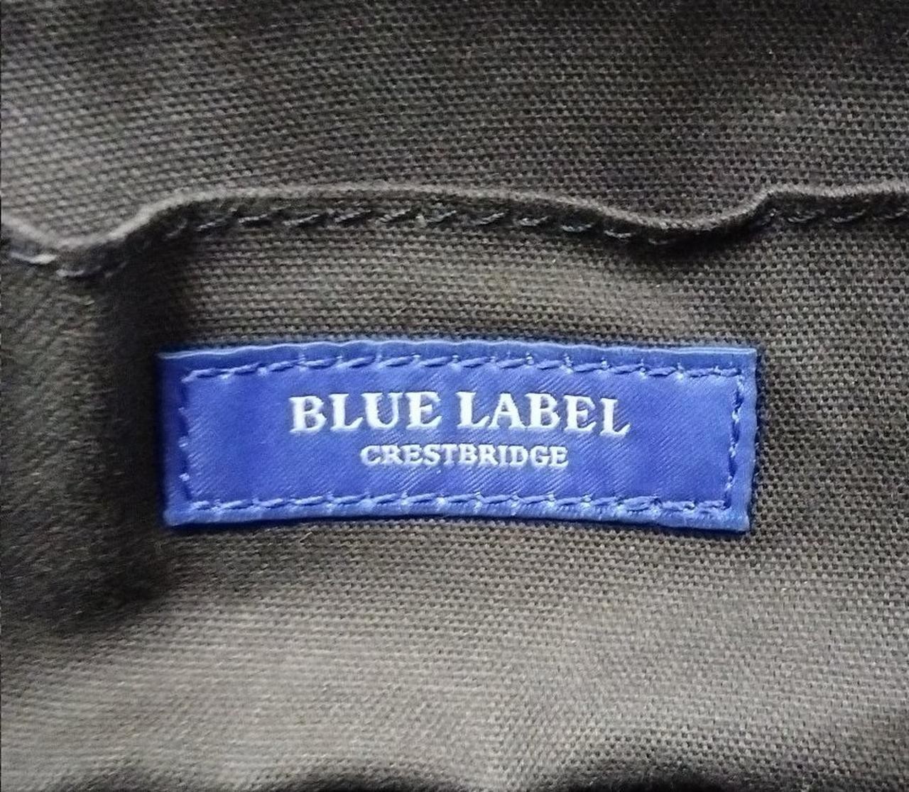 2Way Bag Model Mega Check Pattern Blue Label Cres… - image 9