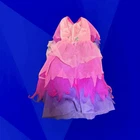 Barbie Doll Clothes Vintage 1976 Marie Osmond Dress Purple Pink Tiered