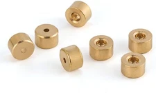 Dr.Fish 50 Pack Carolina Ticker Keeper Brass Weights Sinkers, 1/5*1/3“, 