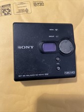 Sony Net MD Walkman MZ-NE410 MDLP Black MiniDisc Player Untested