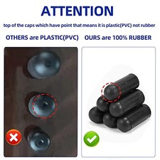 Rubber Vacuum Caps Plug Kit, 102 PCS Assorted Vacuum Plugs Hose End Caps