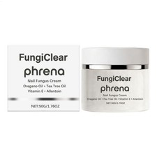 FungiClear Nail Toenail Care Cream, Phrena Natural Formula With Tea Tree Oil