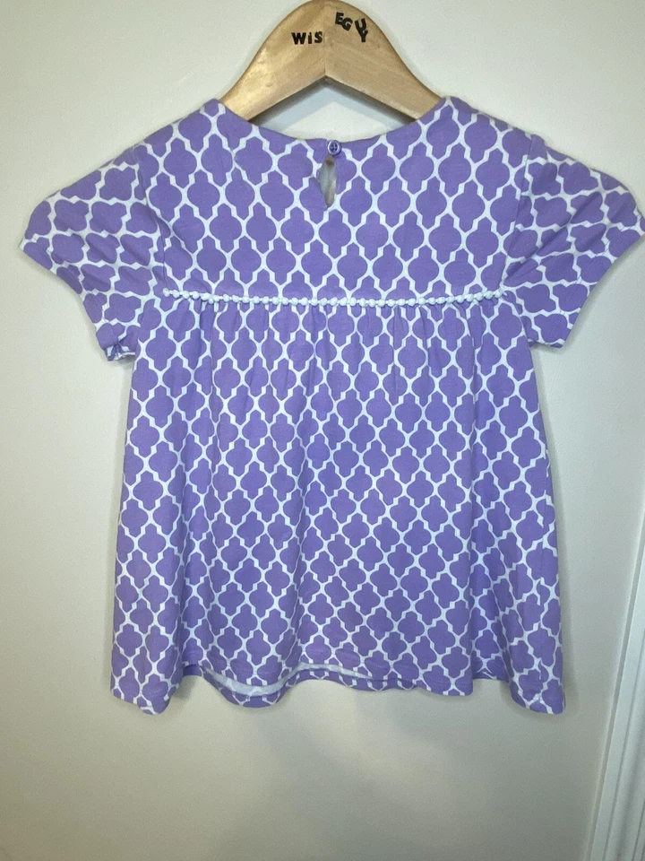 Camisa niña talla pequeña 6x J blusa caqui lila púrpura Foto 4 de 4