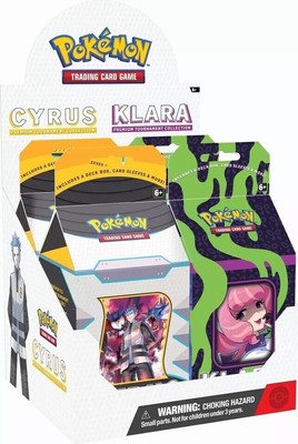 Pokémon TCG: Klara & Cyrus Premium Tournament Collection – 2 Sealed Boxes, Brand New!