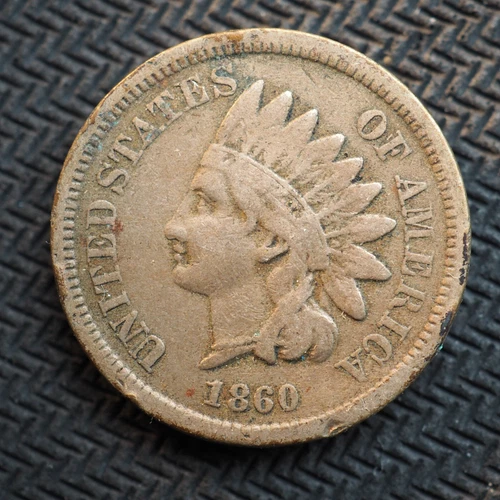 1860 INDIAN HEAD CENT **rounded bust ** FREE SHIPPING! X9924