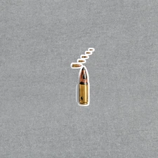 Realistic Bullet Stickers - Gun Ammo Decals for Phones, Laptops, Notebooks #4159