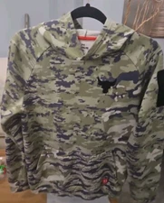 Under Armour YOUTH Project Rock CAMO Hoodie BOYS YXL Military Appreciation