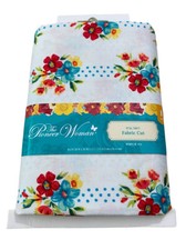 NEW Pioneer Woman Fabric Cut Petal Party Floral 100 Cotton 1 Bundle Of 1 Yard