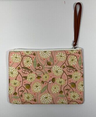 Pouch Pink Garden GB P105 Gingiber #1 Cotton Canvas Zipper Pouch Pink Garden GB P105 Gingiber #1 Cotton Canvas Zipper